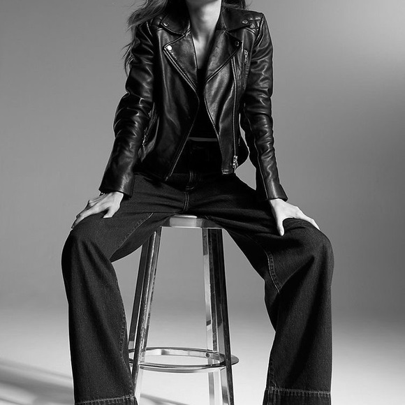 Aritzia Wildred free richards leather biker xs - Picture 4 of 10